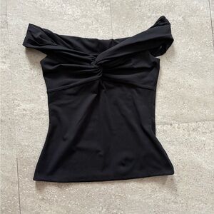 Aritzia Contour Twist Off Shoulder Top